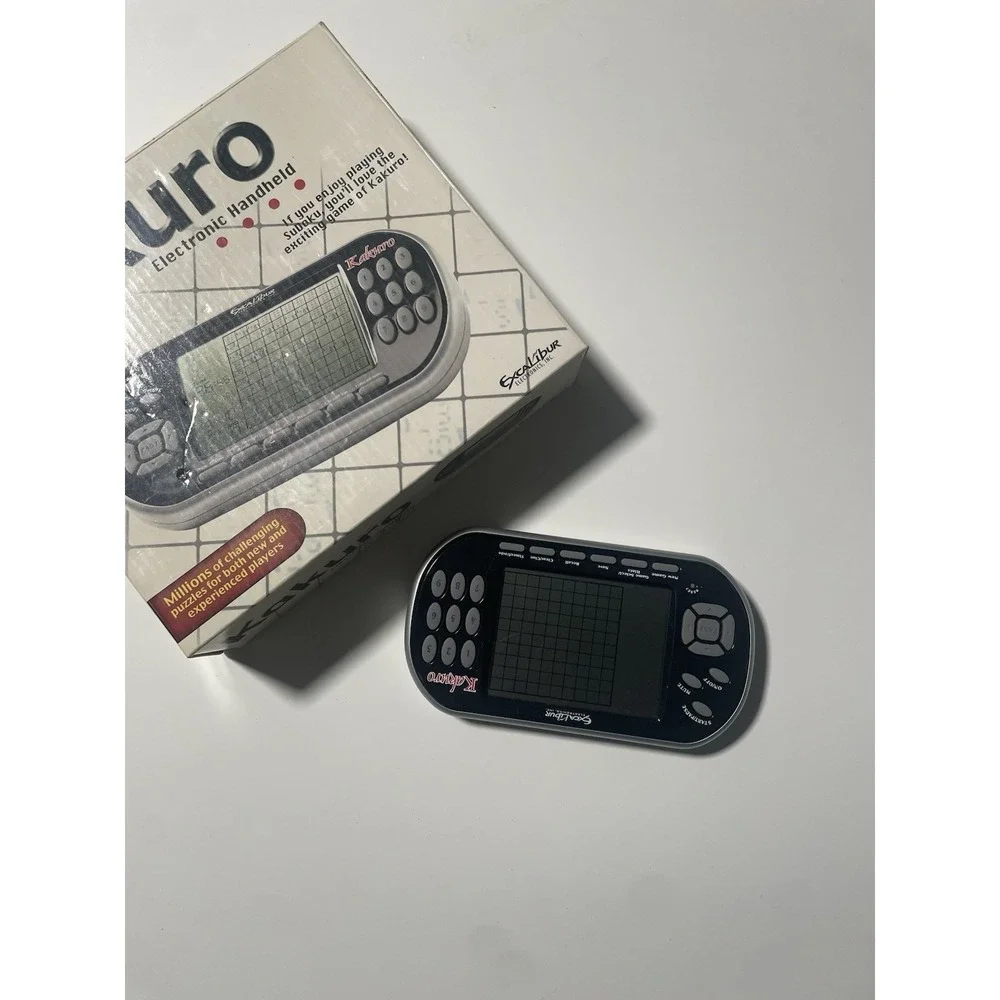 Excalibur Kakuro Electronic Handheld Puzzle Game Portable Digital Brain Teaser